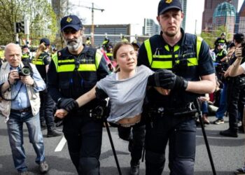 Greta Thunberg taken into custody during Netherlands demonstration